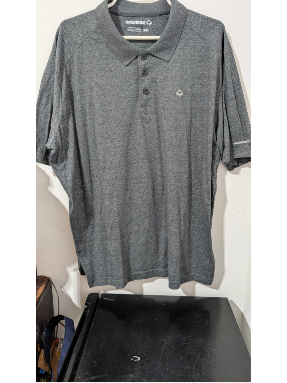 Men's Wolverine Polo Shirt XXL Grey